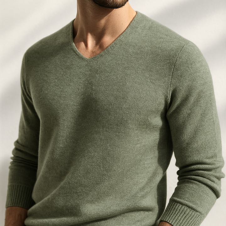 La Maison Ardent | Pull en V en fibres nobles
