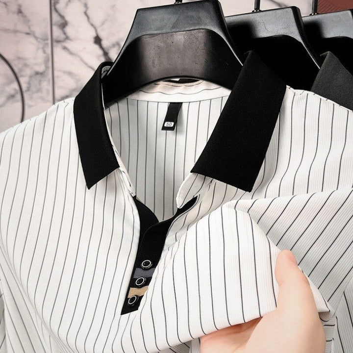 La Maison Ardent | Polo Rayé Élégant