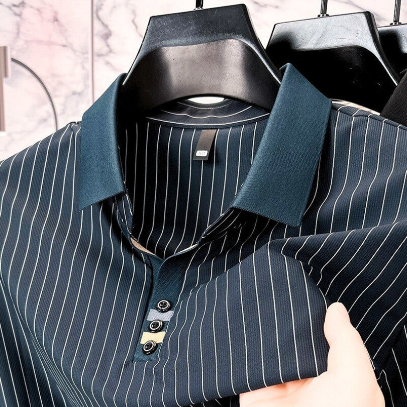 La Maison Ardent | Polo Rayé Élégant