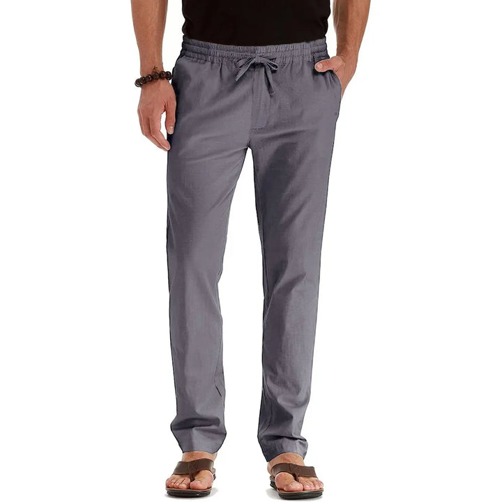 Pantalons en Coton Lin