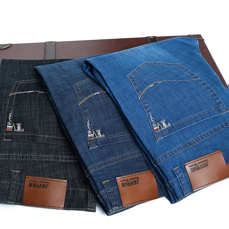 Jeans en Denim Droit Décontractés