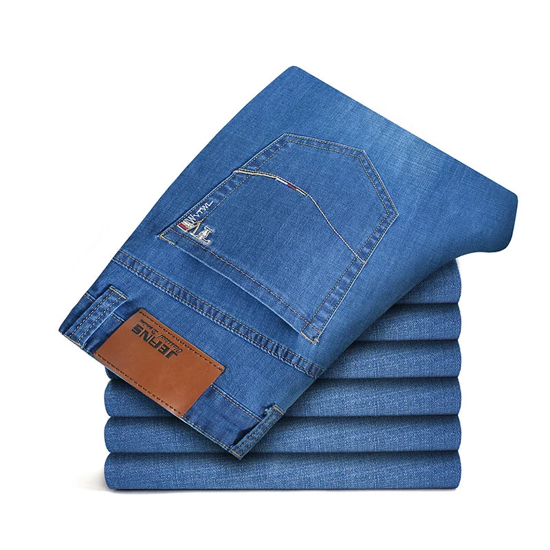 Jeans en Denim Droit Décontractés